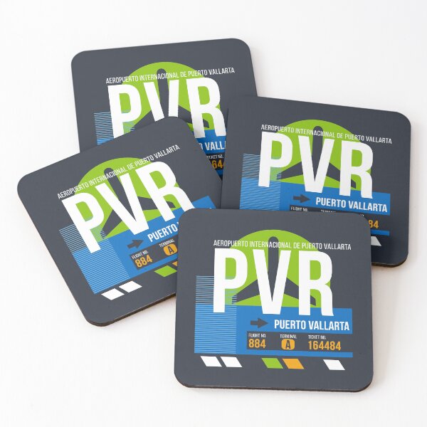 Item preview, Puerto Vallarta, Mexico (PVR) Airport Code Baggage Tag designed and sold by SLAG-Creative.