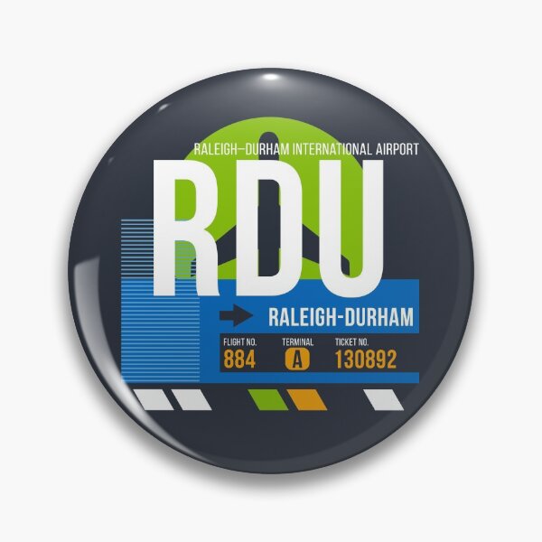Item preview, Raleigh-Durham, North Carolina (RDU) Airport Code Baggage Tag designed and sold by SLAG-Creative.