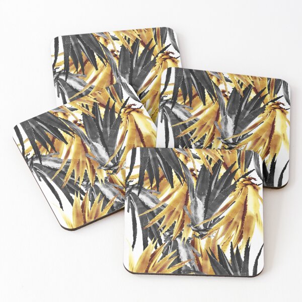 Item preview, Cactus Pattern Black And Gold designed and sold by Designs By YL.