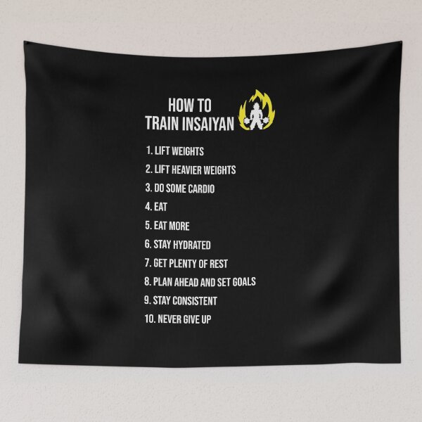 Item preview, How To Train Insane - Anime Gym Motivaitonal designed and sold by veggieflex.