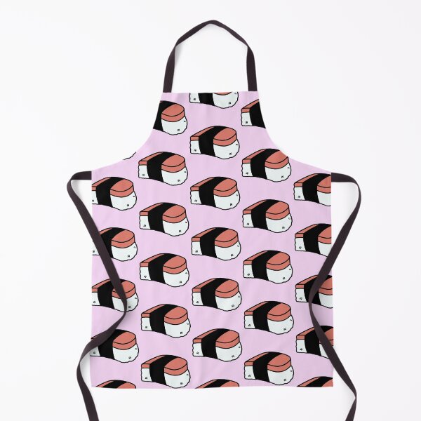 Item preview, Pink Background Musubi Lunch Meat Cute Funny Food Foodie Pink Rice Nori Sushi Oni Onigiri Ball Asian Cuisine  designed and sold by mariesmunchies.