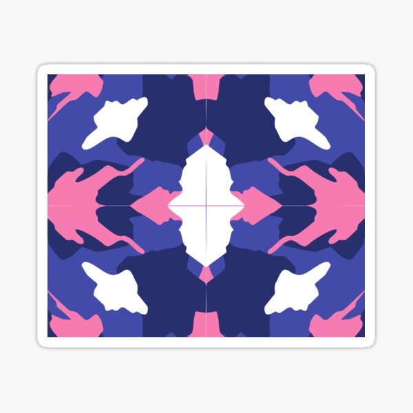 Item preview, Blue Pink White Girl Camo Pattern designed and sold by Dream Big! by E. H..