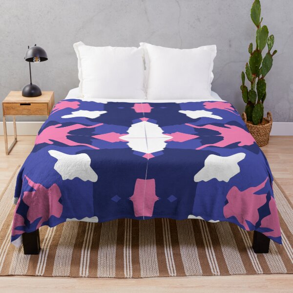 Item preview, Blue Pink White Girl Camo Pattern designed and sold by Dream Big! by E. H..