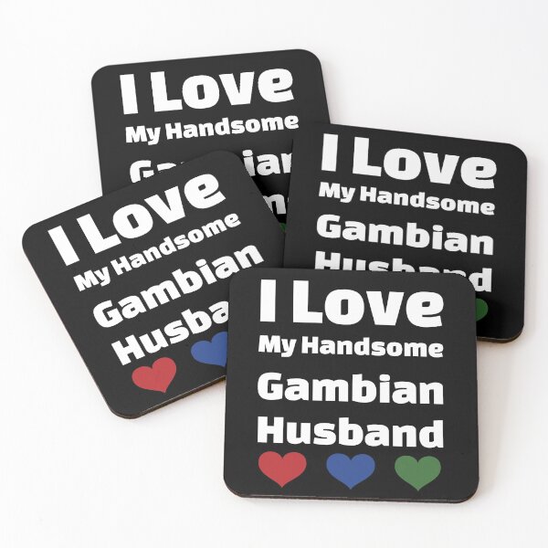 Item preview, I Love My Handsome Gambian Husband - Gambia Husband designed and sold by DiceNLDesigns.