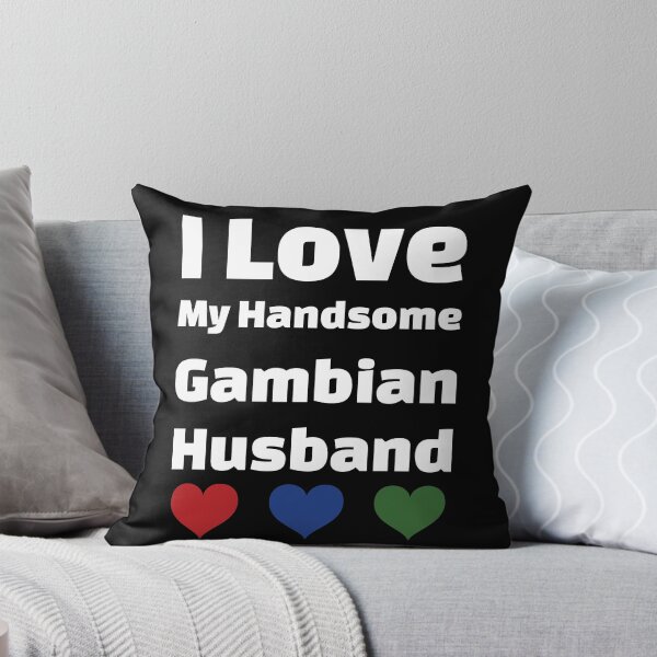 Item preview, I Love My Handsome Gambian Husband - Gambia Husband designed and sold by DiceNLDesigns.