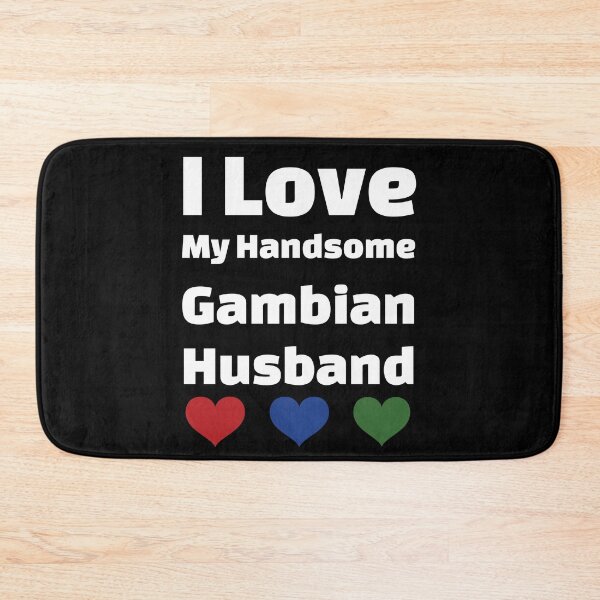 Item preview, I Love My Handsome Gambian Husband - Gambia Husband designed and sold by DiceNLDesigns.
