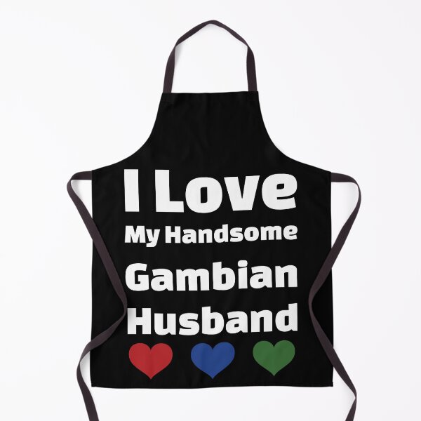 Item preview, I Love My Handsome Gambian Husband - Gambia Husband designed and sold by DiceNLDesigns.