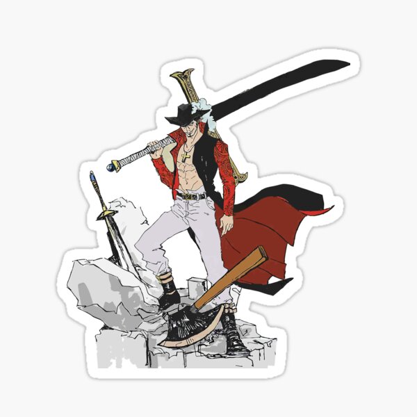 One Piece Dracule Mihawk Logo , One Piece Sticker for Sale by  CREATIVE-ANIME