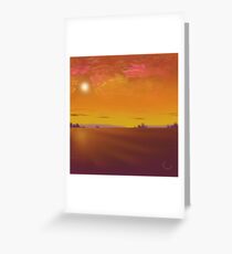 Sunset sky Greeting Card