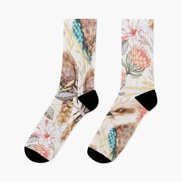 Item preview, Laughing Kookaburra with Australian Flora   designed and sold by Perrin Le Feuvre.