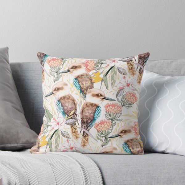Item preview, Laughing Kookaburra with Australian Flora   designed and sold by Perrin Le Feuvre.