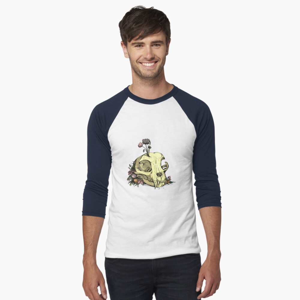 Item preview, Baseball ¾ Sleeve T-Shirt designed and sold by WOLFSKULLJACK.