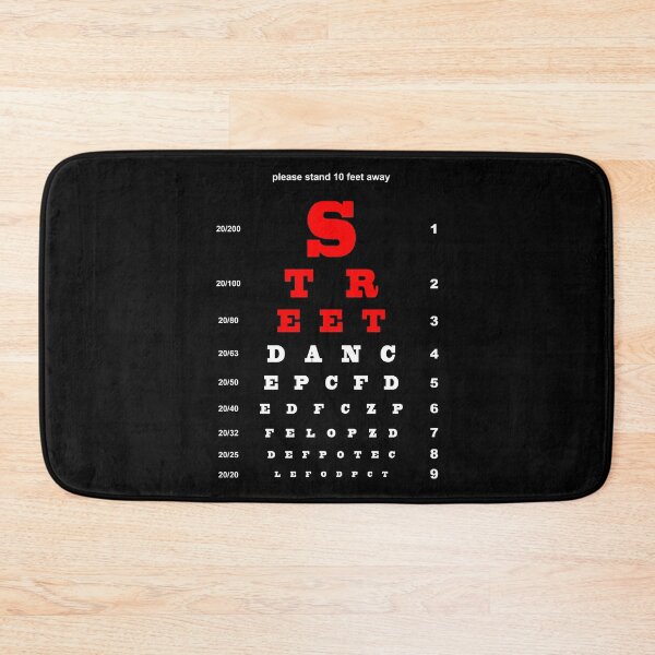 Item preview, EYE TEST CHART - STREET DANCE designed and sold by KoolDsignsDANCE.
