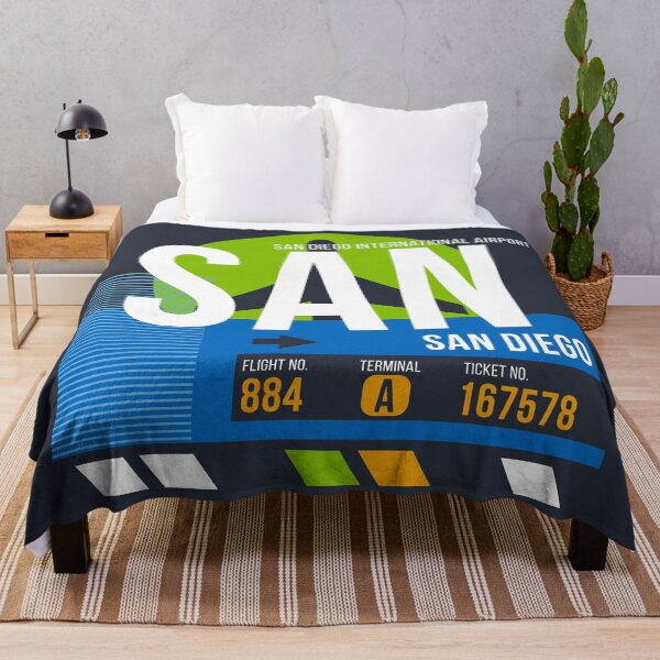 Item preview, San Diego, California (SAN) Airport Code Baggage Tag designed and sold by SLAG-Creative.
