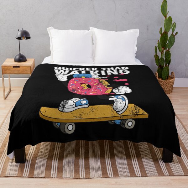 Item preview, Skateboarder Skateboard Quote Donut Skater Quicker than walking designed and sold by FalkDania.
