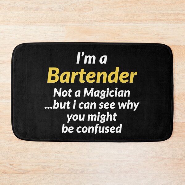 Item preview, Im A Bartender Not A Magician Funny Mixologist Gift designed and sold by Luna1Shop.