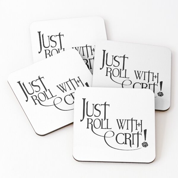 Item preview, Just Roll With Crit! - Dark Print designed and sold by GeekyMumDesigns.