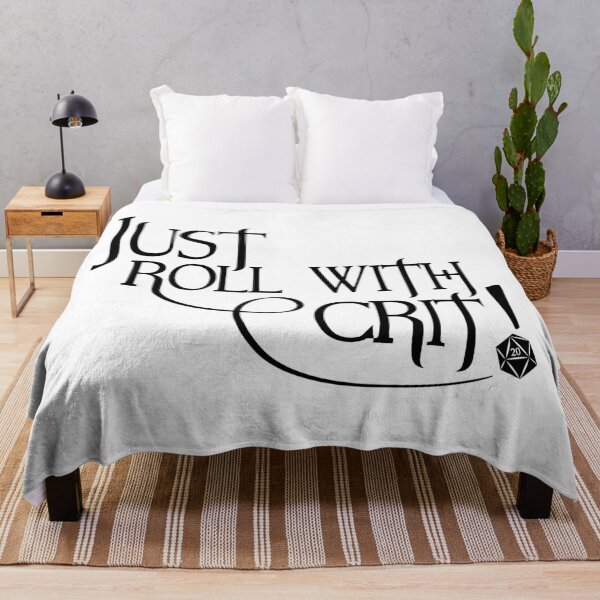 Item preview, Just Roll With Crit! - Dark Print designed and sold by GeekyMumDesigns.