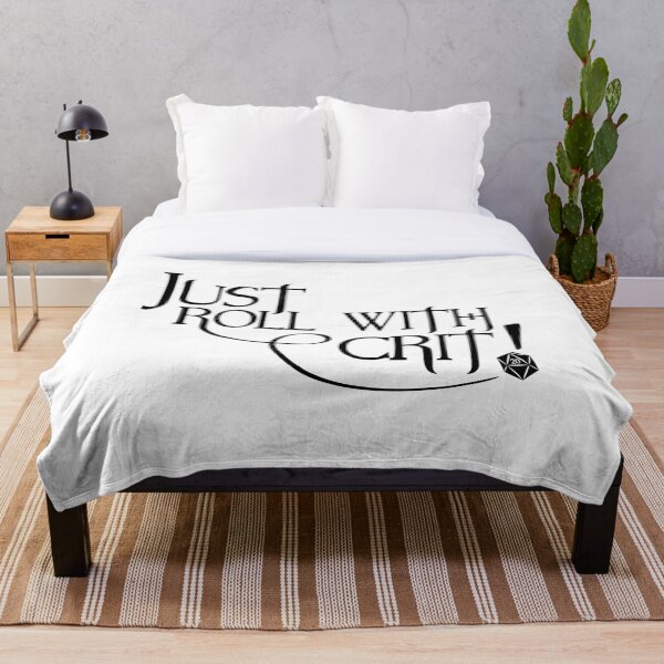 Item preview, Just Roll With Crit! - Dark Print designed and sold by GeekyMumDesigns.