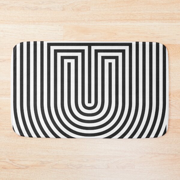 Item preview, Monogram letter "U" in Op Art style designed and sold by TrueType.