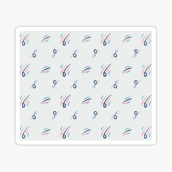 Item preview, Swirly Abstract Blue Pink  Swish Shapes Pattern designed and sold by Dream Big! by E. H..