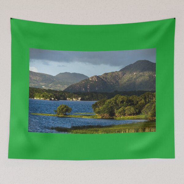 Item preview, Lakes, mountains and amazing green nature of Ireland in Killarney National Park, near the town of Killarney, County Kerry  designed and sold by AlbertMi.
