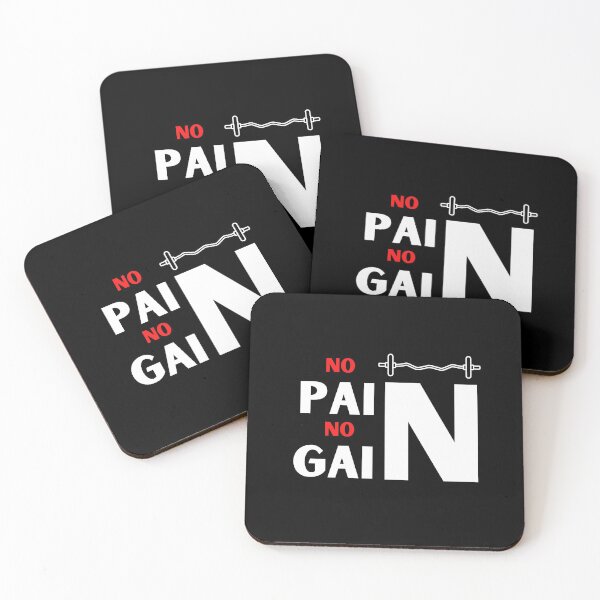 Item preview, No Pain No Gain Good Vibes Shirt Gym Exercise Fitness Depression Cute Funny Gift Sarcastic Happy Fun Introvert Awkward Geek Hipster Silly Inspirational Motivational Birthday Present designed and sold by EpsilonEridani.