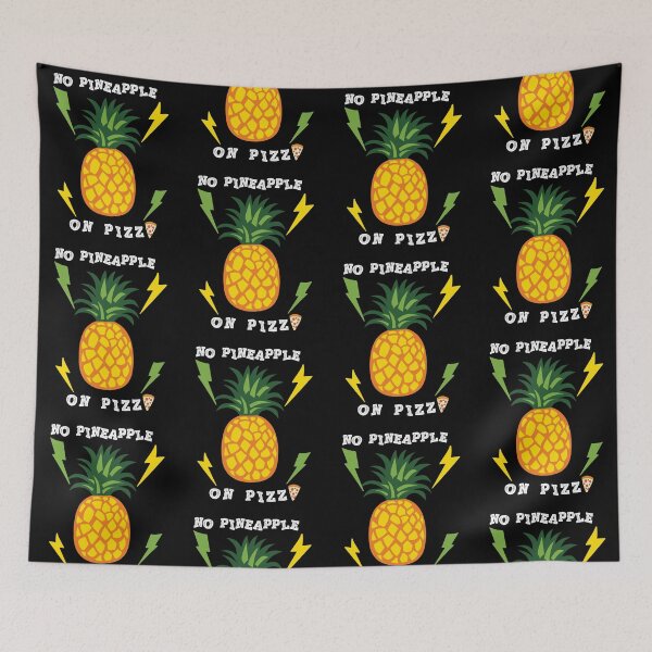 Item preview, NO PINEAPPLE ON PIZZA designed and sold by Hussain Shirts.