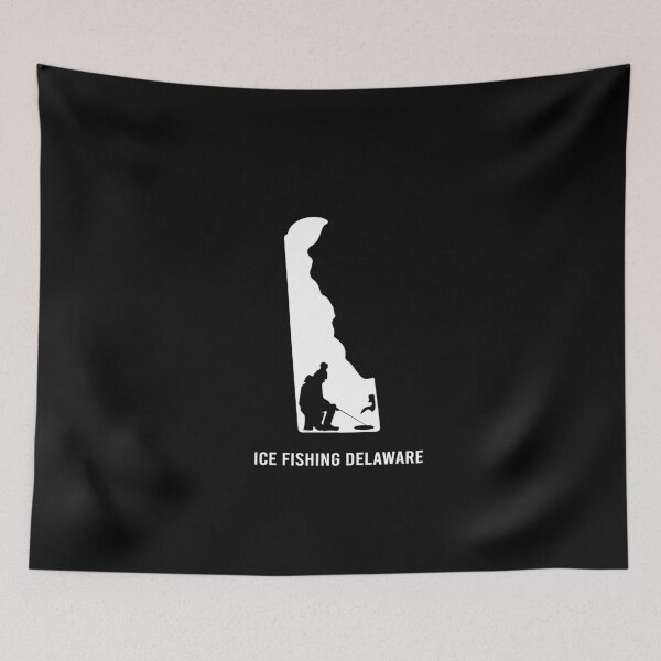 Item preview, Ice fishing Delaware designed and sold by ElBeDesigns.