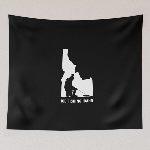 Item preview, Ice fishing Idaho designed and sold by ElBeDesigns.