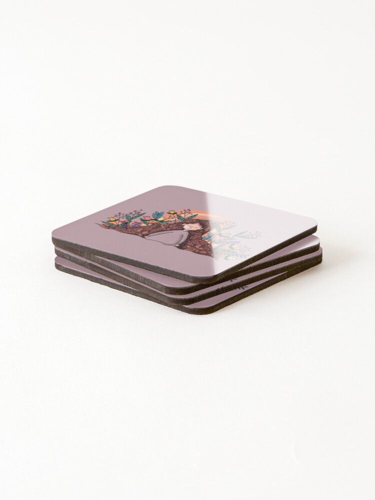 Thumbnail 4 of 5, Coasters (Set of 4), Peaceful Life designed and sold by Raysendel.