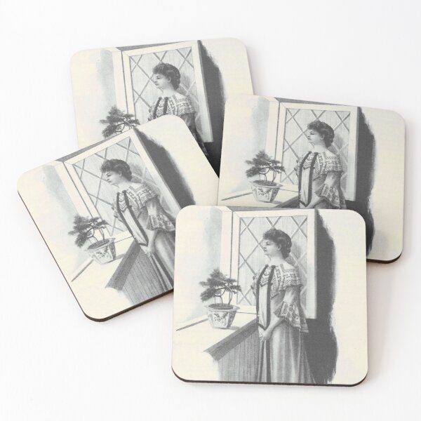 Item preview, Victorian Girl Looking at the Horizon designed and sold by lindalooart.