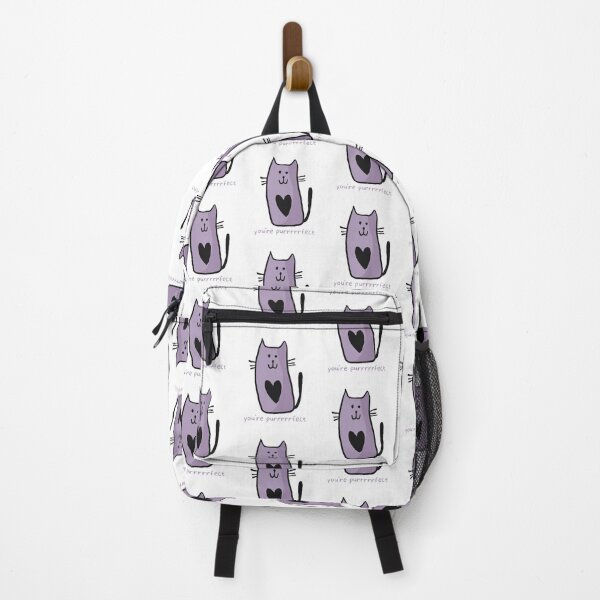 Aperçu de l'œuvre Vous êtes Purrrrrfect Purple Cat créée et vendue par RaineOnMe.