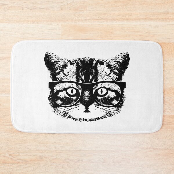 Item preview, Nerdy Smart Hipster Cat With Glasses Wants To Read A Book With You designed and sold by blueveins.