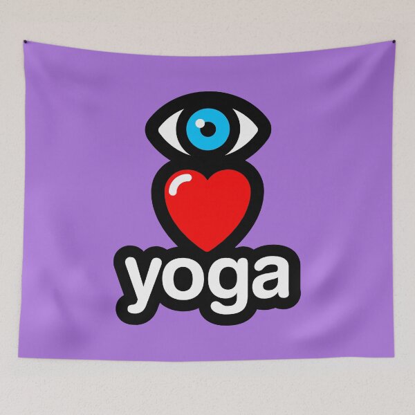 Artikelvorschau, Ich liebe Yoga - Sahasrara (Violett) entworfen und verkauft von MisterSquid.