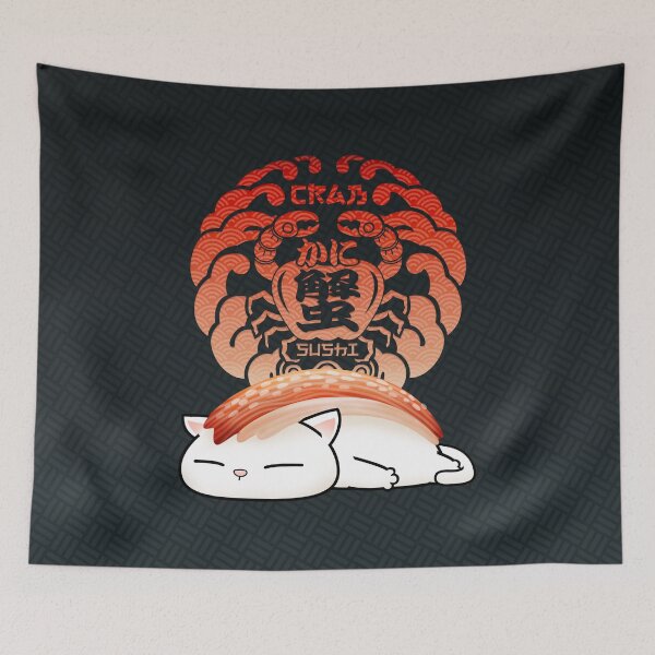 Item preview, Kani Sushi Cat designed and sold by Takeda-art.