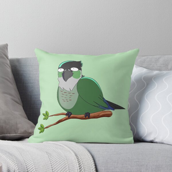 Item preview, Jaiden animations green cute funny eyes bird on a leaf, parrot watching you funny  designed and sold by SGS-.