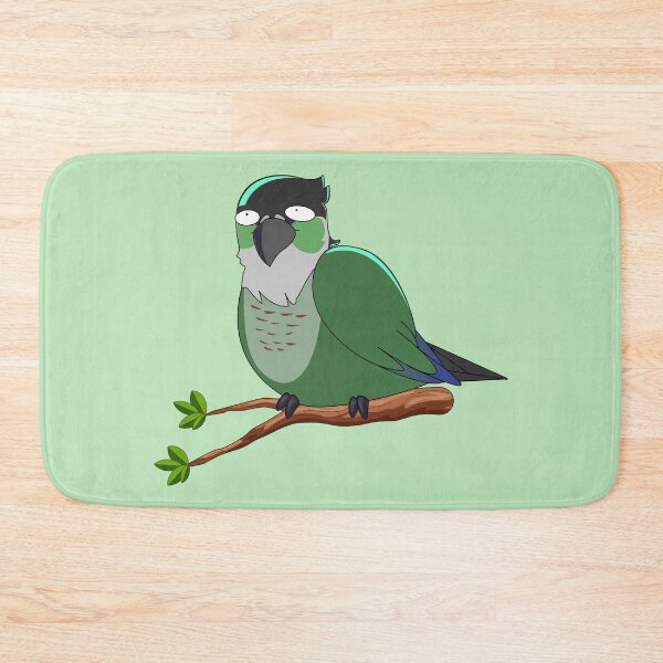 Item preview, Jaiden animations green cute funny eyes bird on a leaf, parrot watching you funny  designed and sold by SGS-.