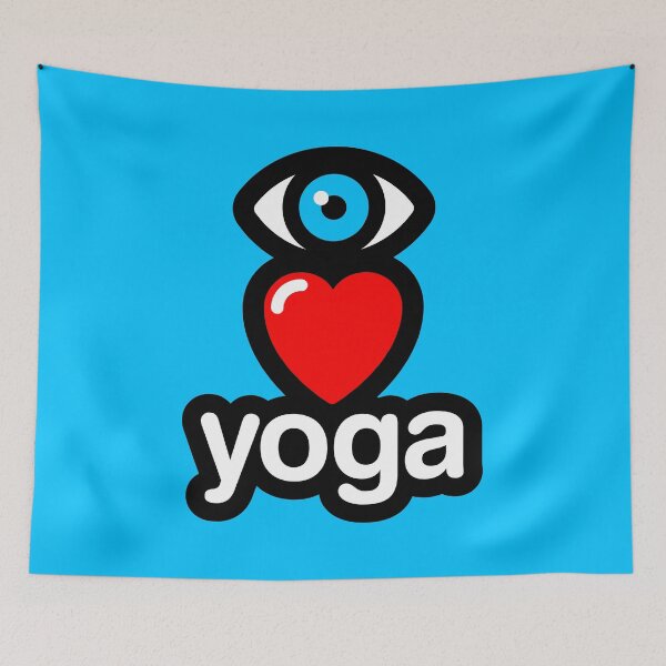 Artikelvorschau, Ich liebe Yoga - Vishuddha (Blau) entworfen und verkauft von MisterSquid.