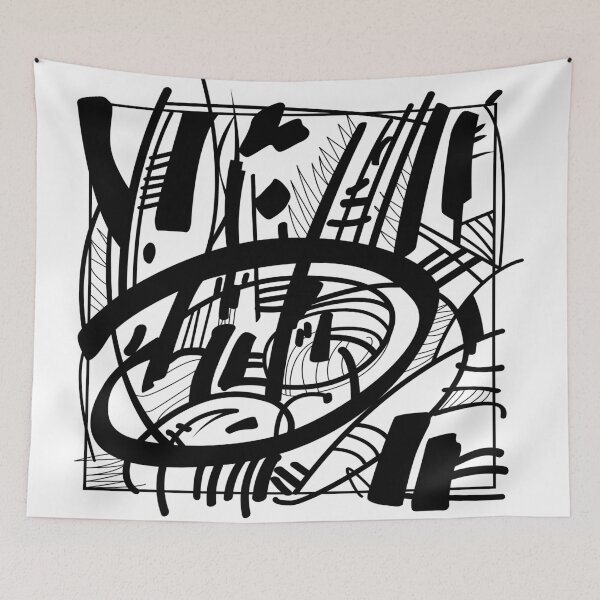Aperçu de l'œuvre Composition d'abstraction d'art graphique "Passion" créée et vendue par Olga Vialkova.