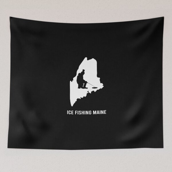 Item preview, Ice fishing Maine designed and sold by ElBeDesigns.