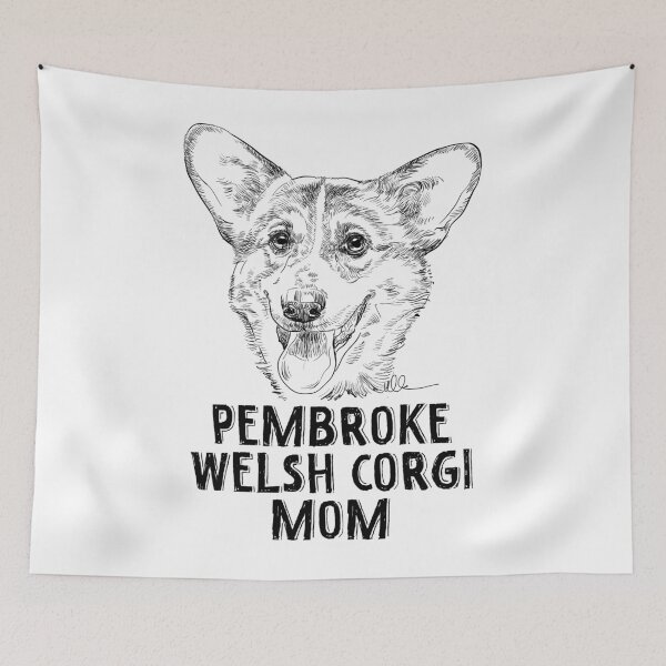 Item preview, Pembroke Welsh Corgi Mom Hand Drawn designed and sold by TheWildStyle.