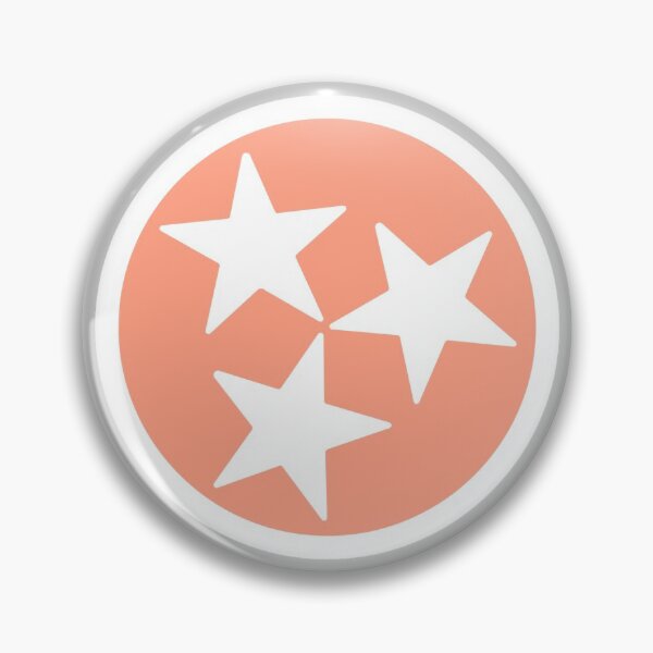 Item preview, Peach & White Tri-Star designed and sold by tennessee-carly.