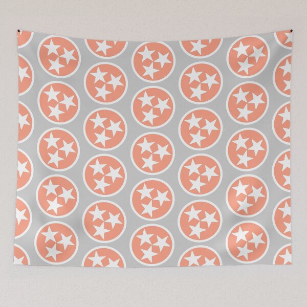 Item preview, Peach & White Tri-Star designed and sold by tennessee-carly.