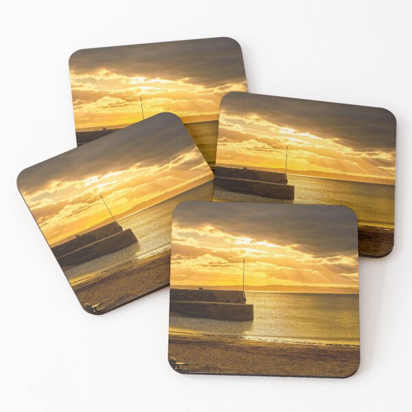 Item preview, The Sun sets over St Austell Bay, Cornwall, viewed from Tragaminion beach, designed and sold by VnGphoto.