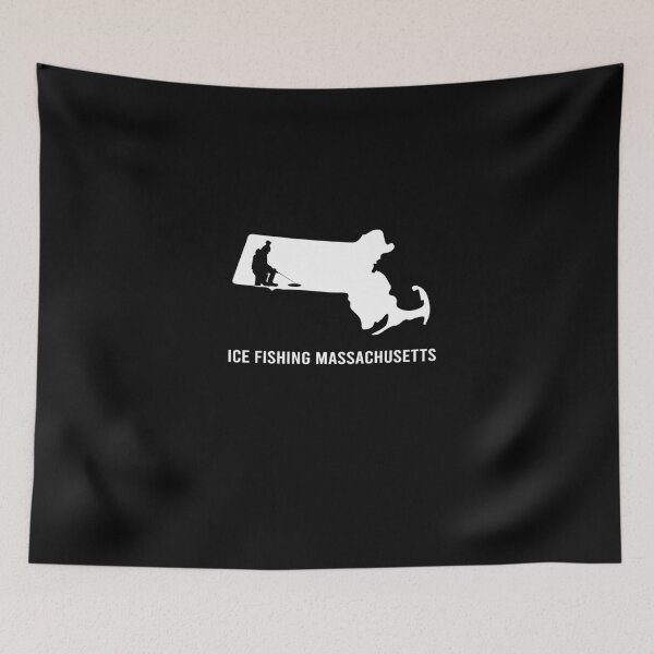 Item preview, Ice fishing Massachusetts designed and sold by ElBeDesigns.