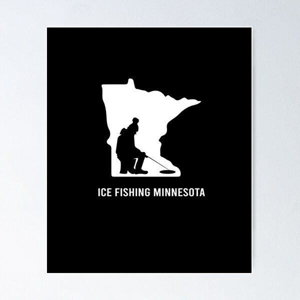 Funny ice fishing saying Poster by ElBeDesigns