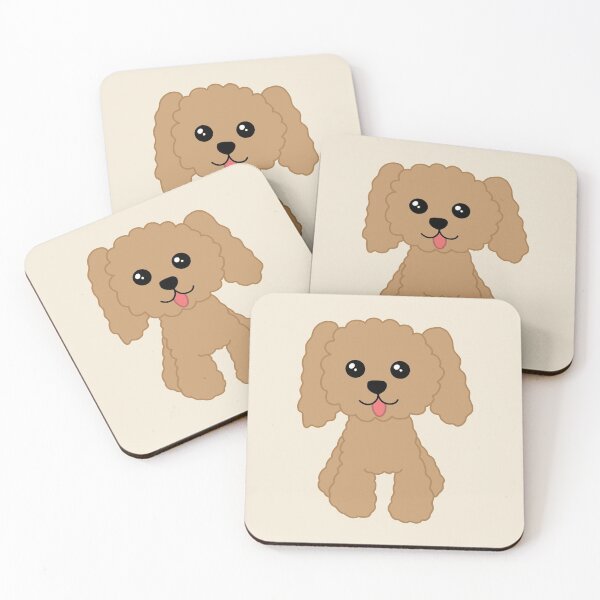 Item preview, Cute Toy Poodle Dog Apricot designed and sold by BubbleDes1gns.