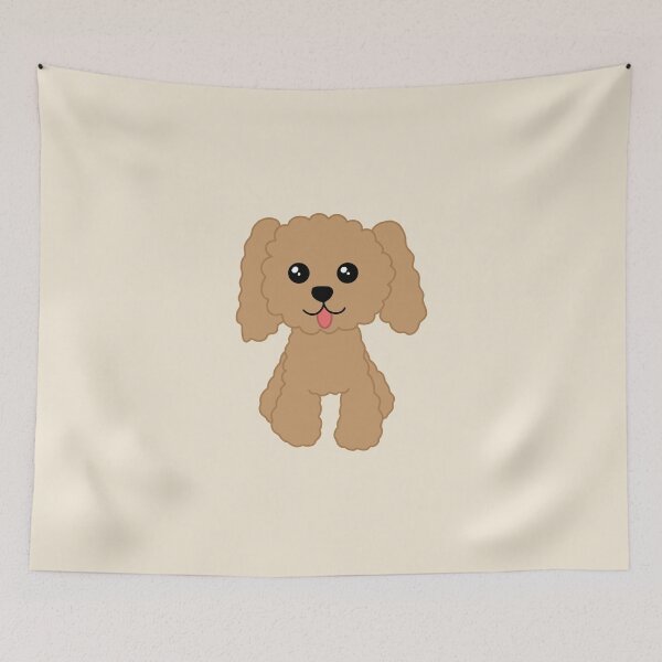 Item preview, Cute Toy Poodle Dog Apricot designed and sold by BubbleDes1gns.