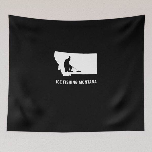 Item preview, Ice fishing Montana designed and sold by ElBeDesigns.